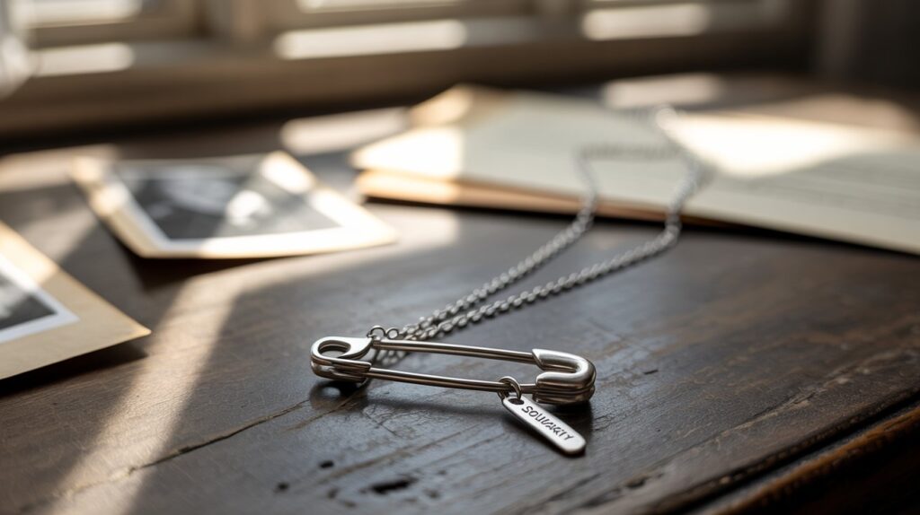 safety pin necklace meaning