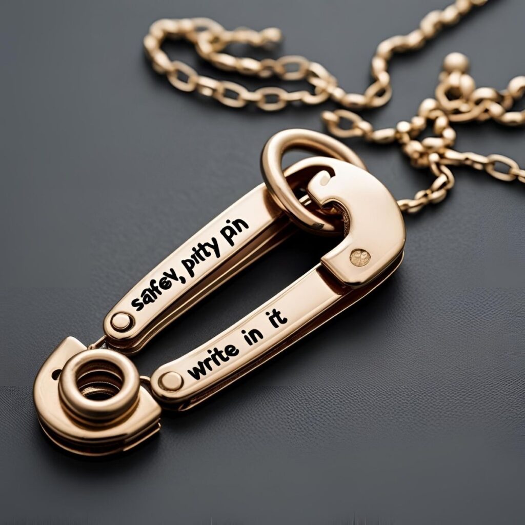 safety pin necklace meaning